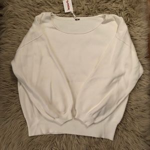 NWT White Free People Sweater